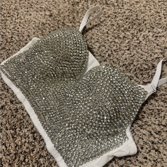 Rhinestone Embellished Women's Top - Picture 7 of 8